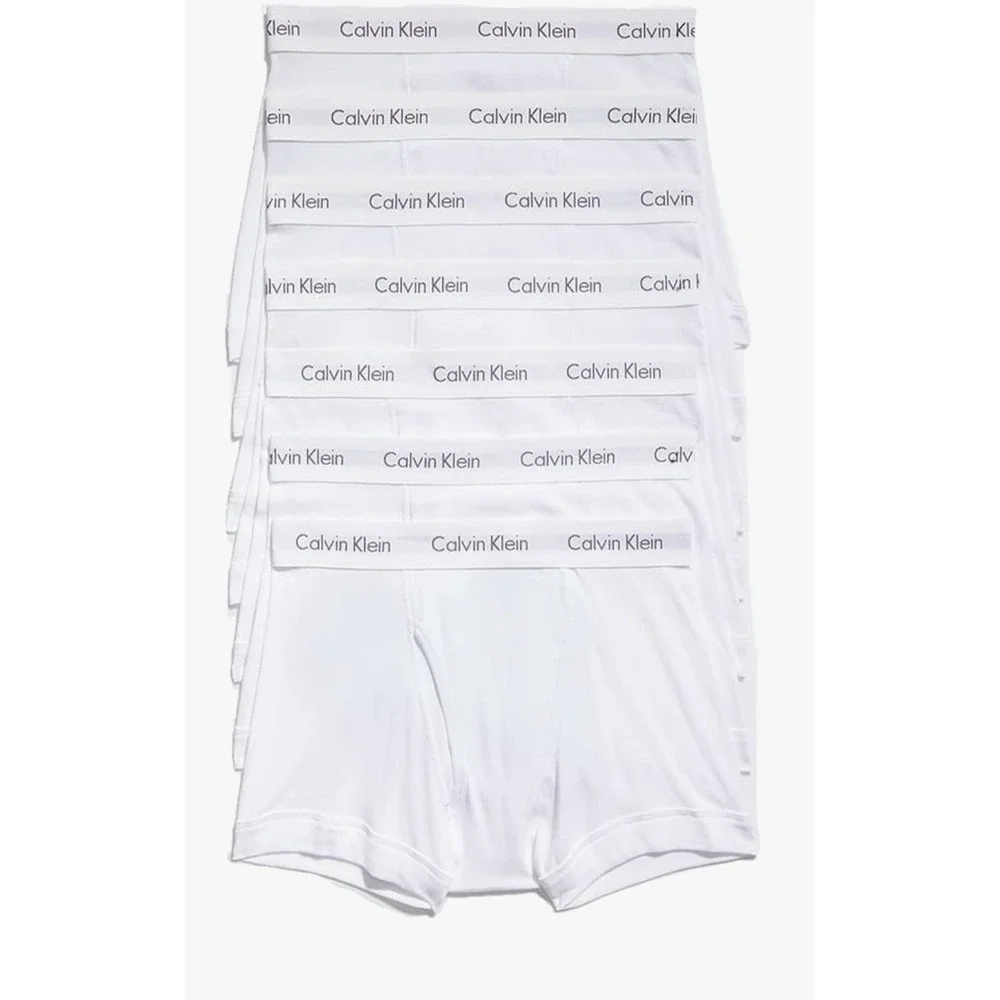 Calvin‎ Klein Men's Cotton Classics 7-Pack Trunk White Men's Size 2XL
